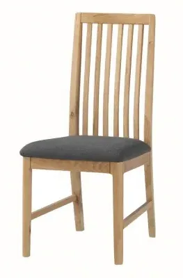 Dunmore Slatted Back Dining Chair Set - Oak