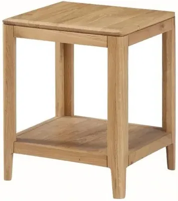 Dunmore Square End Table - Oak