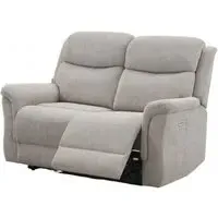 Faringdon 2-Seater Recliner Sofa - Beige, Velvet