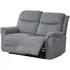 Faringdon 2-Seater Recliner Sofa - Grey, Velvet