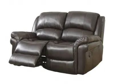 Farnham 2-Seater Recliner Sofa - Brown, Leather image