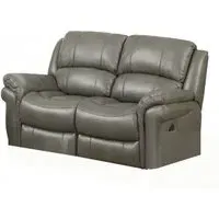 Farnham 2-Seater Recliner Sofa - Grey, Leather