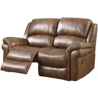 Farnham 2-Seater Recliner Sofa - Tan, Leather