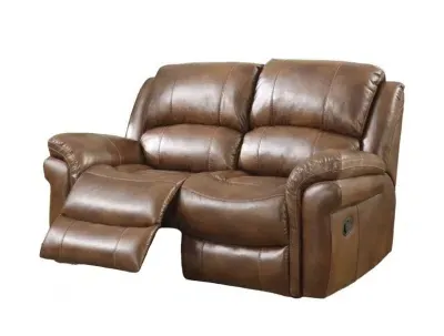 Farnham 2-Seater Recliner Sofa - Tan, Leather