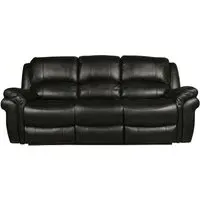 Farnham 3-Seater Recliner Sofa - Black, Leather