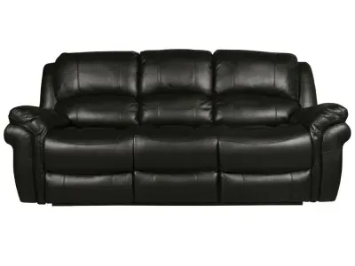 Farnham 3-Seater Recliner Sofa - Black, Leather