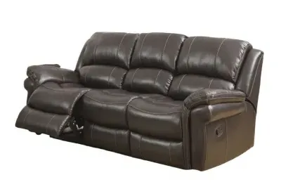 Farnham 3-Seater Recliner Sofa - Brown, Leather image