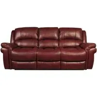 Farnham 3-Seater Recliner Sofa - Burgundy, Leather