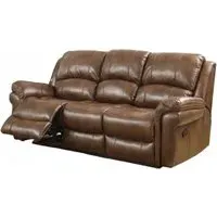 Farnham 3-Seater Recliner Sofa - Tan, Leather