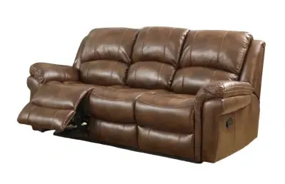 Farnham 3-Seater Recliner Sofa - Tan, Leather