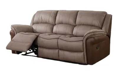 Farnham 3-Seater Recliner Sofa - Taupe, Leather