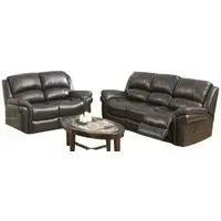 Farnham 3+2 Recliner Sofa Suite - Brown, Leather
