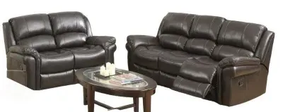 Farnham 3+2 Recliner Sofa Suite - Brown, Leather