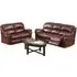 Farnham 3+2 Recliner Sofa Suite - Burgundy, Leather