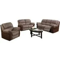 Farnham Fusion Recliner Sofa Suite - Taupe