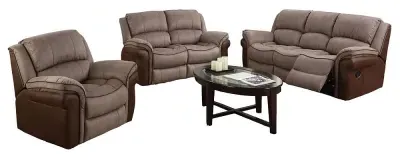Farnham Fusion Recliner Sofa Suite - Taupe