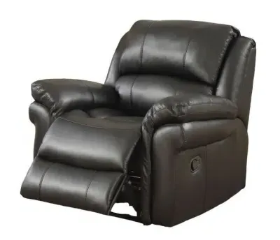 Farnham Recliner Armchair - Black, Leather