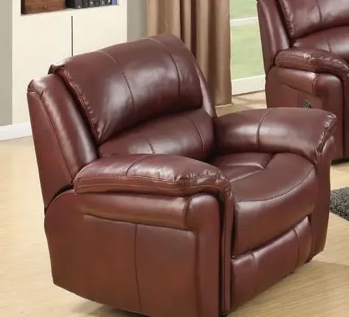 Farnham Recliner Armchair - Burgundy, Leather