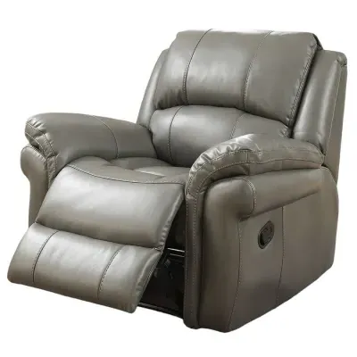 Farnham Recliner Armchair - Grey, Leather
