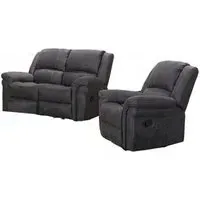 Gloucester 3-Seater Recliner Sofa Suite - Dark Grey
