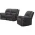 Gloucester 3-Seater Recliner Sofa Suite - Dark Grey