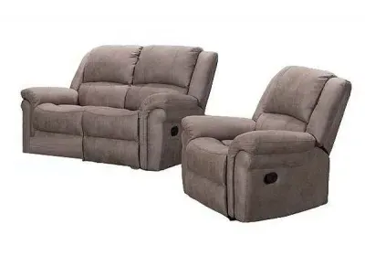 Gloucester 3-Seater Recliner Sofa Suite - Taupe