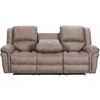 Gloucester 3-Seater Recliner Sofa with Console - Taupe