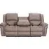 Gloucester 3-Seater Recliner Sofa with Console - Taupe
