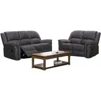 Gloucester 3+2 Seater Recliner Sofa Suite - Dark Grey
