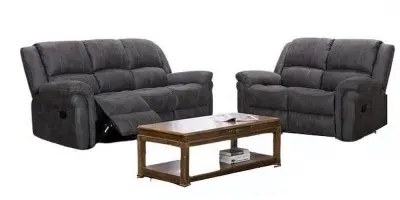 Gloucester 3+2 Seater Recliner Sofa Suite - Dark Grey image