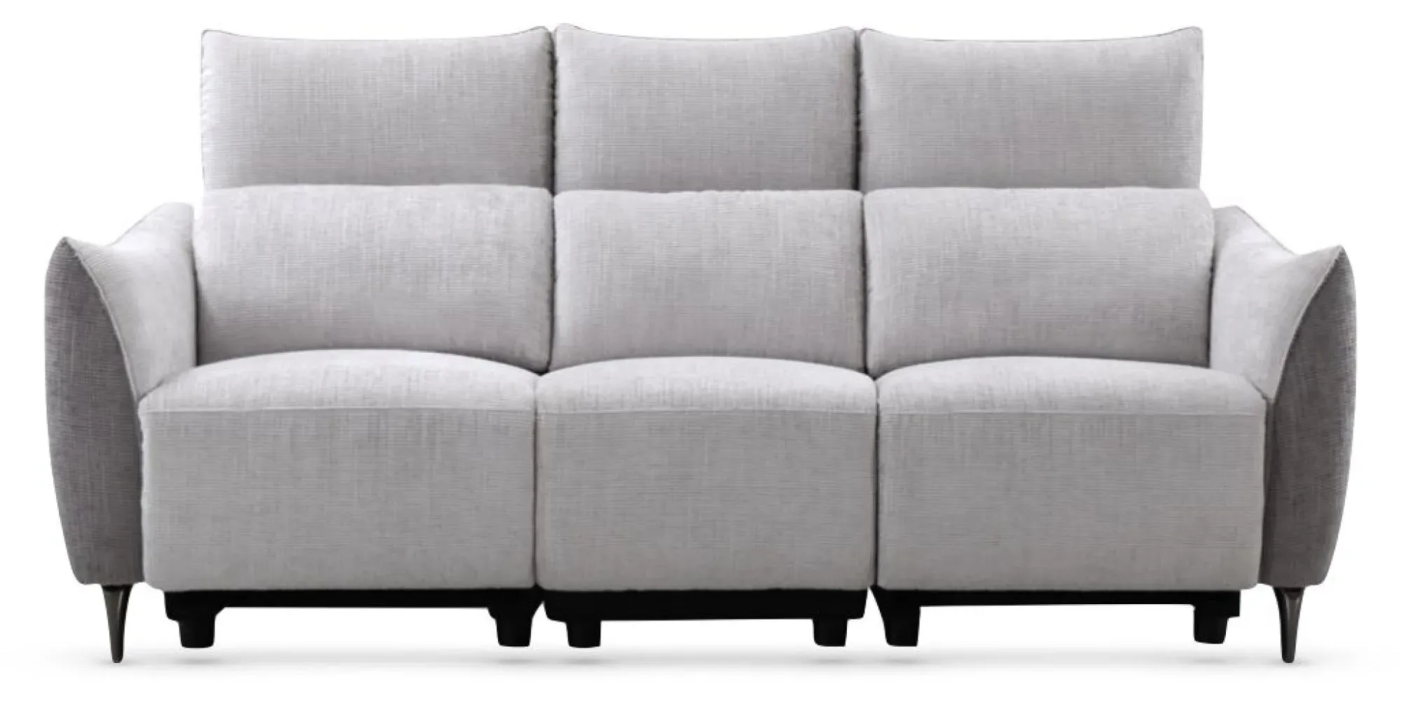 Hampshire 3-Seater Electric Recliner Sofa - Grey, Fabric