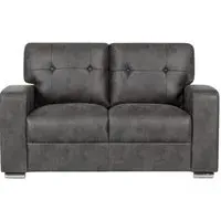 Hampton 2-Seater Sofa - Dark Grey, Fabric