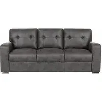 Hampton 3-Seater Sofa - Dark Grey, Fabric