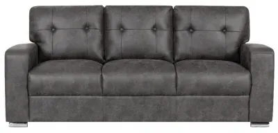 Hampton 3-Seater Sofa - Dark Grey, Fabric image