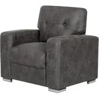 Hampton Fabric Armchair - Dark Grey