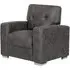 Hampton Fabric Armchair - Dark Grey