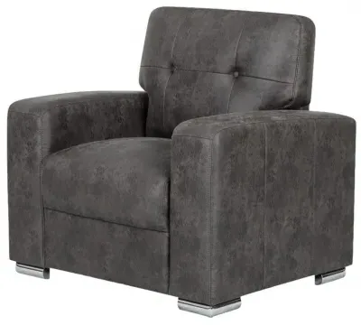 Hampton Fabric Armchair - Dark Grey image