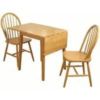 Hanover 2-4 Seater Drop Leaf Dining Table - Light Oak