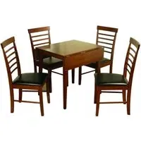 Hanover 2 Seater Drop Leaf Dining Table - Dark Oak