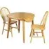 Hanover 2 Seater Round Drop Leaf Dining Set - Light Oak
