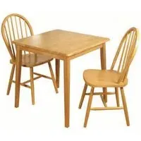 Hanover 2-Seater Square Dining Set - Light Oak