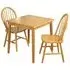 Hanover 2-Seater Square Dining Set - Light Oak