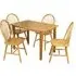 Hanover 4-Seater Dining Set - Light Oak