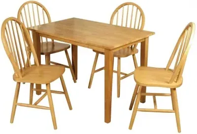 Hanover 4-Seater Dining Set - Light Oak