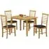Hanover 4-Seater Dining Set - Light Oak