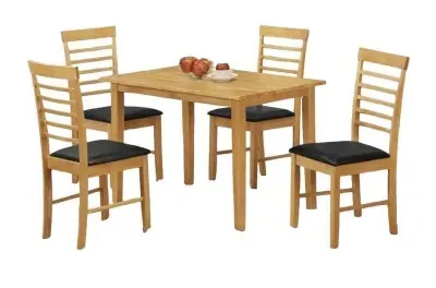 Hanover 4-Seater Dining Set - Light Oak image