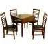 Hanover 4-Seater Drop Leaf Dining Set - Dark Oak