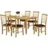 Hanover 6 Seater Dining Set with 6 Chairs - Light Oak