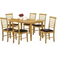 Hanover 6 Seater Dining Table - Light Oak