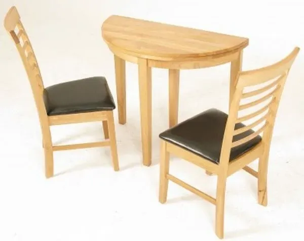 Hanover Half Moon Console Table - Light Oak